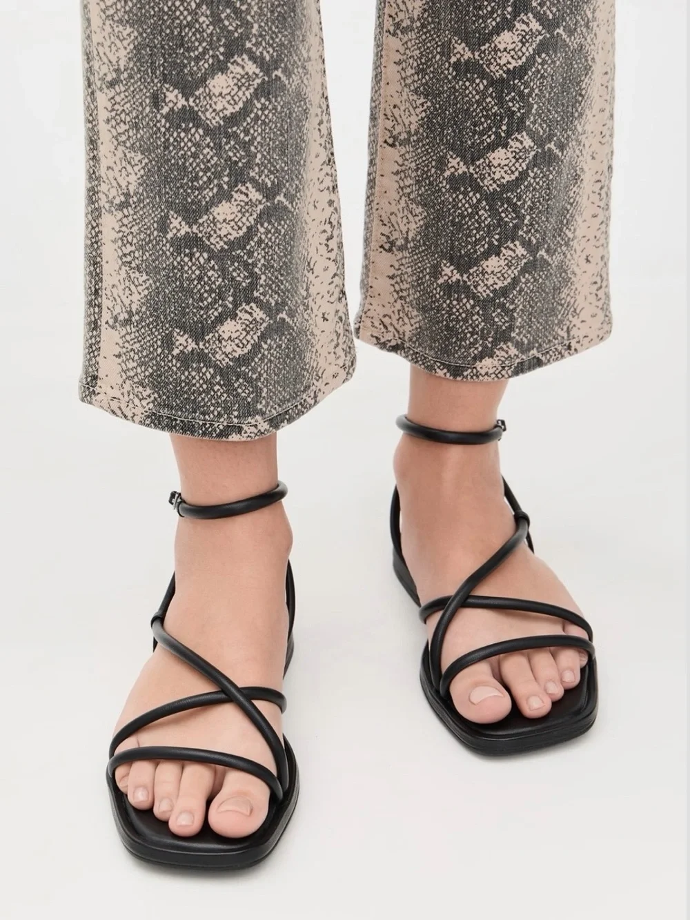 Loeffler Randall Black Noor Strappy Sandals
